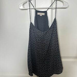 LOFT Blue Camisole with Scoop Neckline and Relaxed Fit